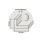 Custom Size Stretched Cotton Blank Canvas With Floating Frame (55mm & 35mm)