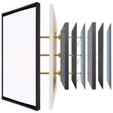Acoustics Custom Size Stretched Cotton Blank Canvas With Floating Frame (55mm)